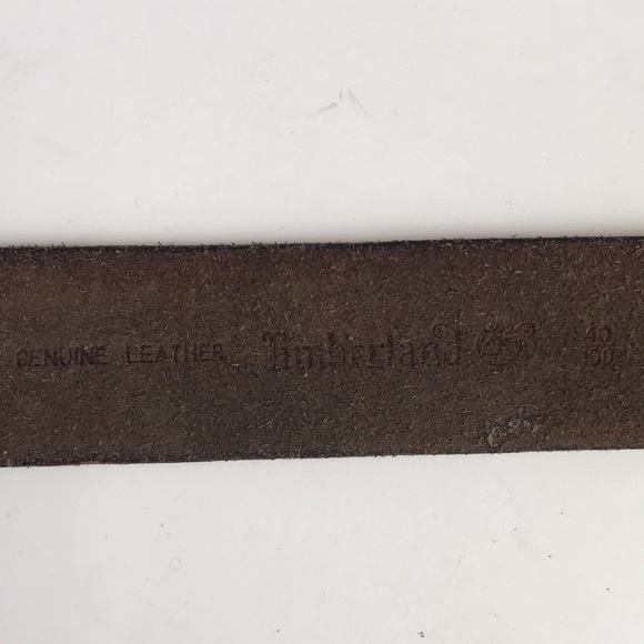 Timberland Men’s Genuine Leather Brown Belt Size 40 - Picture 6 of 7